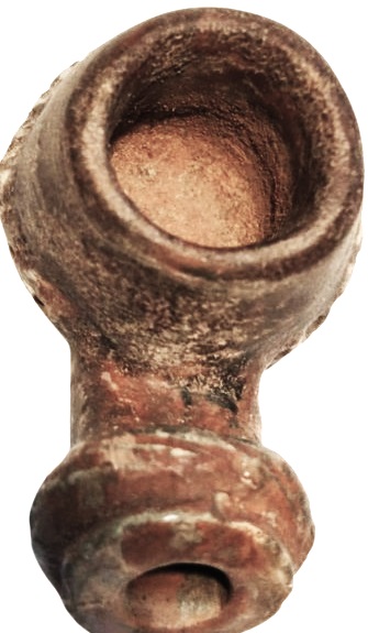 OSMANLI 19 YUZYIL TOPHANE LÜLE TÜTÜN İÇME KIZIL TOPRAK KİL İLE ELDE YAPILMIŞ PİŞMİŞ KİLDEN YAPILMA TERRACOTTA ATIK KIRIK CATLAK KESİNLİKLE YOKTUR