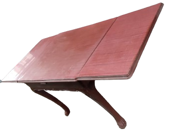 1950 Lİ YILLAR KOMPLE MASİF ASLAN AYAK MASA 2 KANATDA  ACILIR YEMEK MASASI EL İŞCİLİKLİ YAPIMIDIR