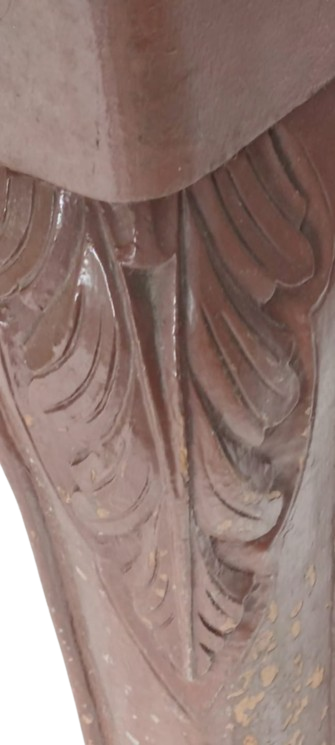 1950 Lİ YILLAR KOMPLE MASİF ASLAN AYAK MASA 2 KANATDA  ACILIR YEMEK MASASI EL İŞCİLİKLİ YAPIMIDIR