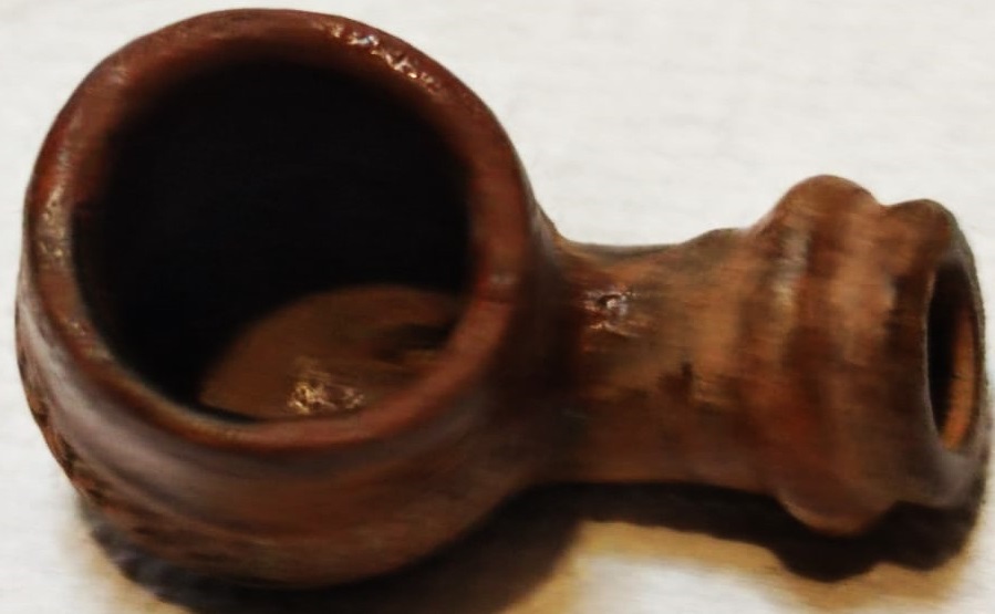 OSMANLI 19 YUZYIL TOPHANE LÜLE TÜTÜN İÇME TOPRAK KIZIL KİL İLE ELDE YAPIM PİŞMİŞ KİLDEN YAPILMA TERRACOTTA ATIK KIRIK CATLAK KESİNLİKLE YOKTUR