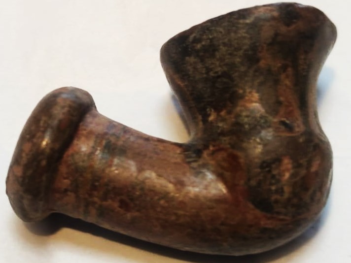 OSMANLI 19 YUZYIL TOPHANE LÜLE TÜTÜN İÇME TOPRAK KIZIL KİL İLE ELDE YAPIM PİŞMİŞ KİLDEN YAPILMA TERRACOTTA ATIK KIRIK CATLAK KESİNLİKLE YOKTUR