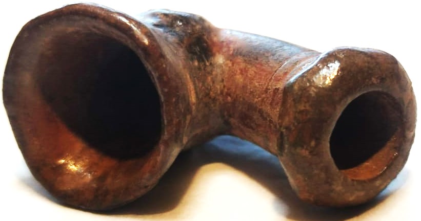 OSMANLI 19 YUZYIL TOPHANE LÜLE TÜTÜN İÇME TOPRAK KIZIL KİL İLE ELDE YAPIM PİŞMİŞ KİLDEN YAPILMA TERRACOTTA ATIK KIRIK CATLAK KESİNLİKLE YOKTUR