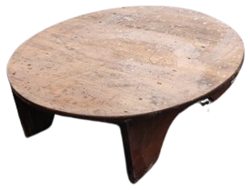 OSMANLI  YER SOFRASI AHŞAP  KOMPLE MASİF AYAKLI EL YAPIM DAİRESEL FORMDA YERDE OTURULARAK YEMEK YENİLMEDE KULLANILIR