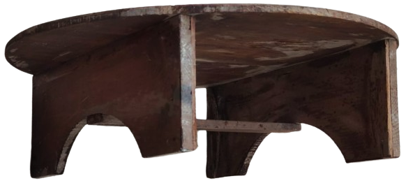 OSMANLI  YER SOFRASI AHŞAP  KOMPLE MASİF AYAKLI EL YAPIM DAİRESEL FORMDA YERDE OTURULARAK YEMEK YENİLMEDE KULLANILIR