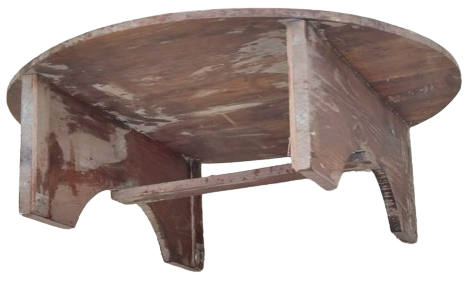 OSMANLI  YER SOFRASI AHŞAP  KOMPLE MASİF AYAKLI EL YAPIM DAİRESEL FORMDA YERDE OTURULARAK YEMEK YENİLMEDE KULLANILIR