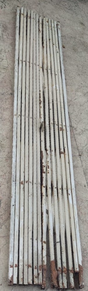 1960 AKORDEON KAPI METAL İKİ KANAT ACILIR KAPANIR HAREKETLİ ELDE YAPILMIŞ USTA İŞİ KEPENK