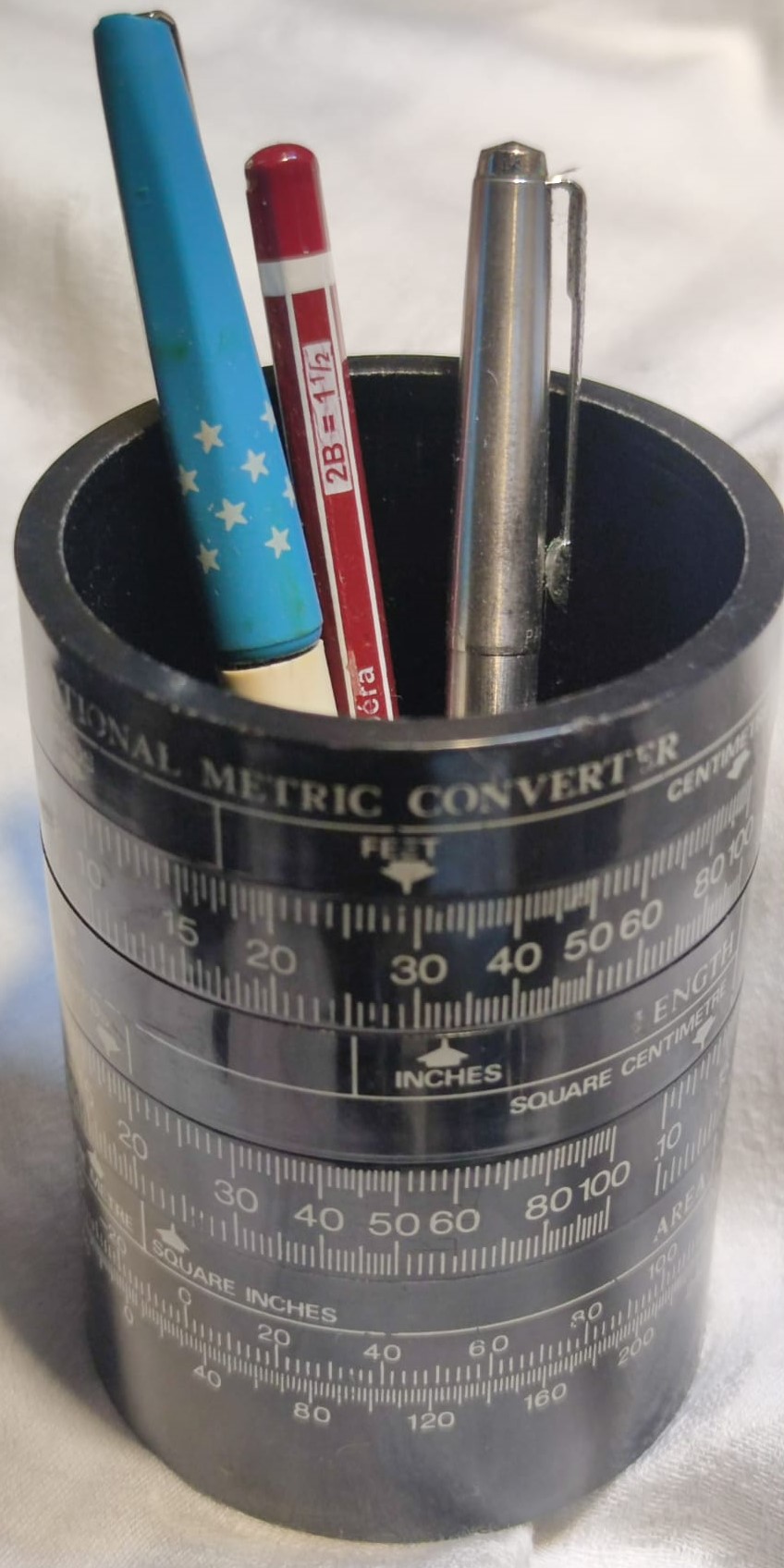 İNTERNATİONAL METRİC CONVERTÖER ULUSLAR ARASI METRİK DÖNÜŞTÜRÜCÜ MASA ÜZERİ KALEMLİK MADE İN HONG KONG