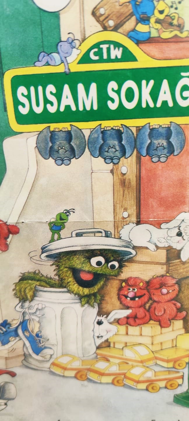 1980 SUSAM SOKAGI KAREKTERLERİ MİNİK KÜŞ KURABİYE CANAVARI KIRPIK ACIKGÖZ KAREKTERLERİNİN RESİMLERİ