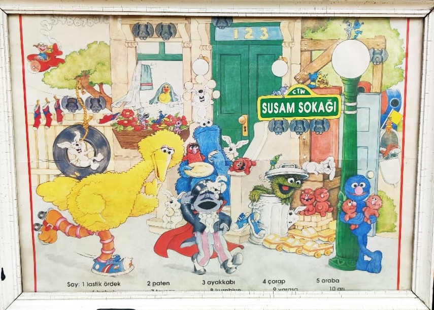 1980 SUSAM SOKAGI KAREKTERLERİ MİNİK KÜŞ KURABİYE CANAVARI KIRPIK ACIKGÖZ KAREKTERLERİNİN RESİMLERİ