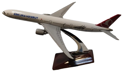 TURKISH AIRLINES GLOBALLY YOURS BOEİNG 777-300 TURK HAVA YOLLARI THY KUSUSUNDA  1/400 MAKET METAL KAİDELİ YOLCU UCAGI