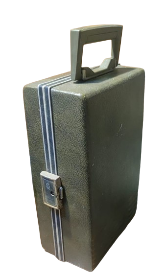 1960 VINTAGE TRAV-L-BAR EVER-WEAR EXECUTAIR 880 TRAVEL BAR USA TREN UCAK GEMİZ KARA YOLCULUGUNDA KULLANILAN CANTA BAR