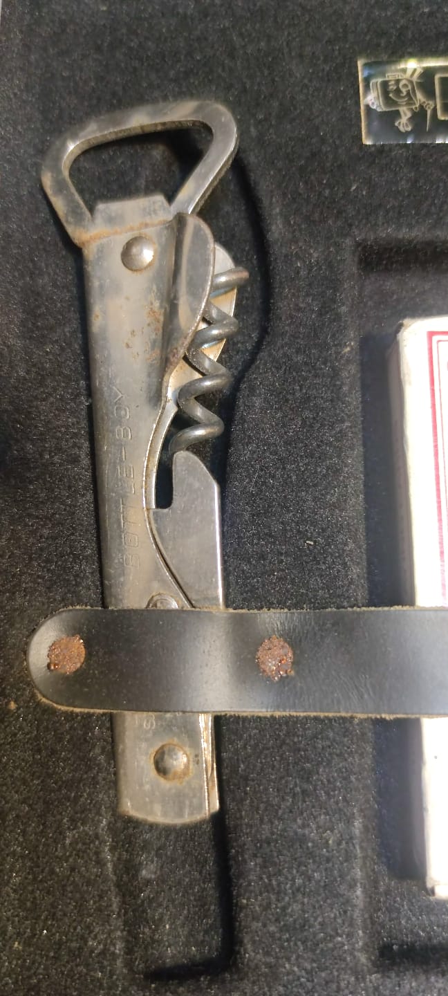 1960 VINTAGE TRAV-L-BAR EVER-WEAR EXECUTAIR 880 TRAVEL BAR USA TREN UCAK GEMİZ KARA YOLCULUGUNDA KULLANILAN CANTA BAR