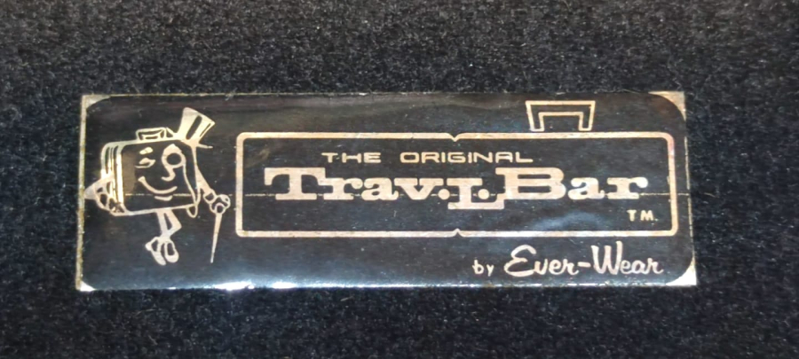 1960 VINTAGE TRAV-L-BAR EVER-WEAR EXECUTAIR 880 TRAVEL BAR USA TREN UCAK GEMİZ KARA YOLCULUGUNDA KULLANILAN CANTA BAR