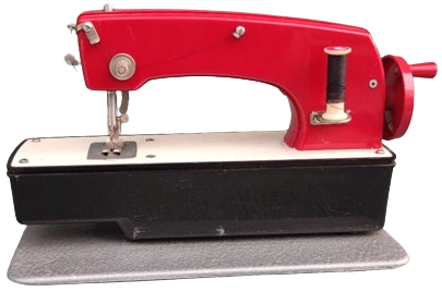  1970 MACHINE MİNİ MİNATURE OYUNCAK DİKİŞ MAKİNASI KIRMIZI METAL RENKDE MEKANİK ELLE CALIŞAN SSCB MALI OYUNCAK DİKİŞ MAKİNASI