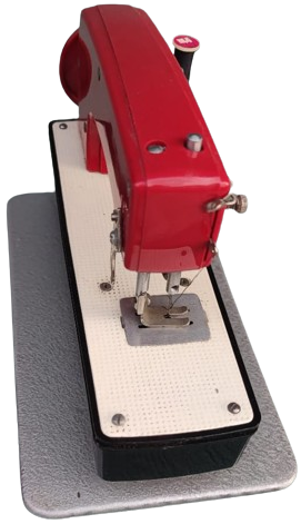  1970 MACHINE MİNİ MİNATURE OYUNCAK DİKİŞ MAKİNASI KIRMIZI METAL RENKDE MEKANİK ELLE CALIŞAN SSCB MALI OYUNCAK DİKİŞ MAKİNASI