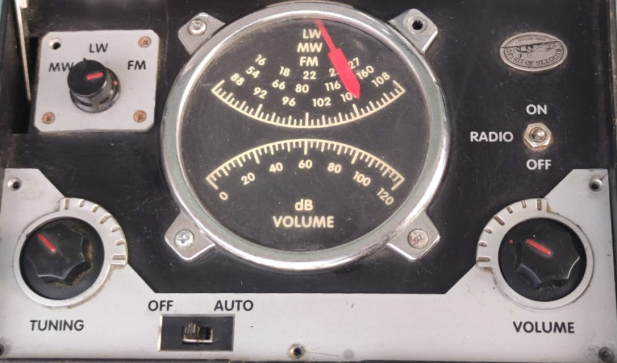 1990 SPIRIT OF LOUIS RADIO HAZET CLUB SPIRIT OF ST LOUIS TRAVEL RADIO ALARM CLOK S.O.S.L COLLECTİON