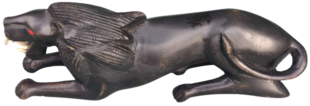 AHŞAP EL OYMASI ASLAN SİYAH KUZEYDE KANADANIN YUKON BÖLGESİNDEN GUNEYDE AND DAGLARINDA YAŞARLAR