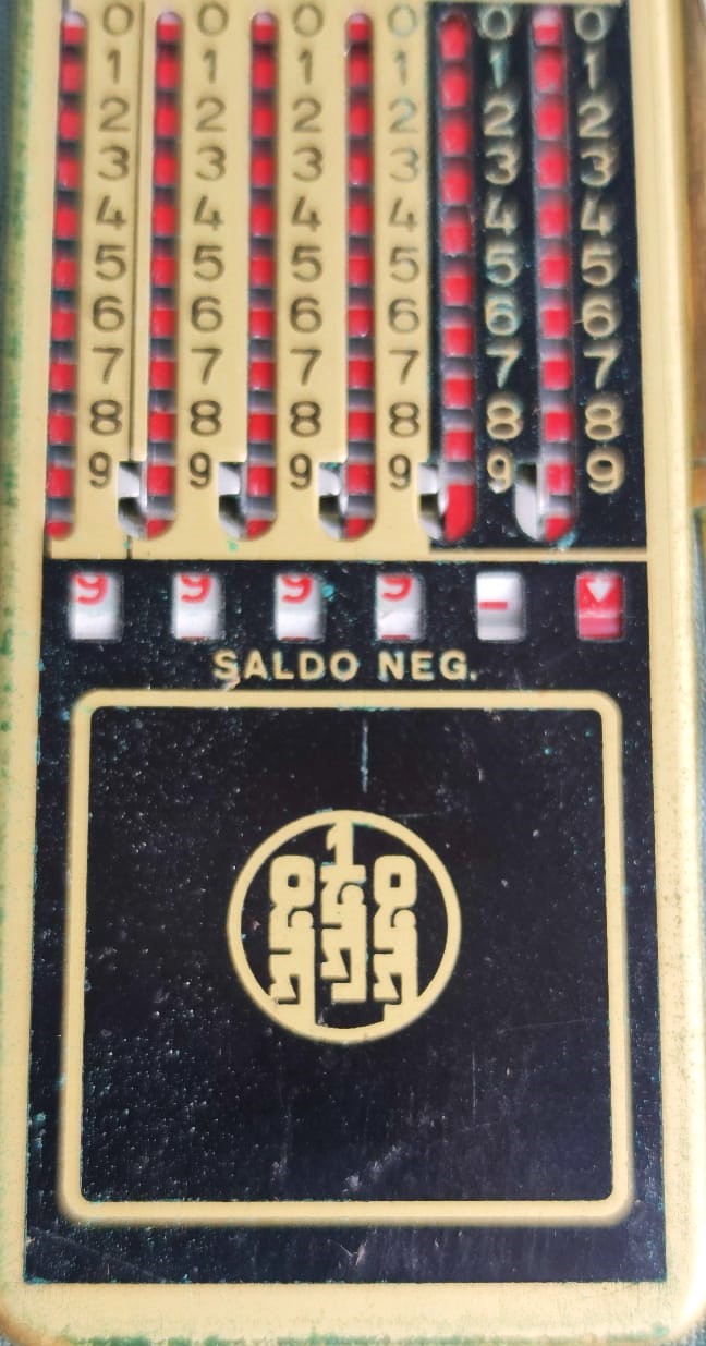 PICCOLO ADDİATOR SALDO NEG  ORJİNAL DERİ KILIFINDA CEKME KALEMİ İLE TAM TAKIM CEP HESAP MAKİNASI