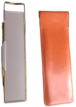 PICCOLO ADDİATOR SALDO NEG  ORJİNAL DERİ KILIFINDA CEKME KALEMİ İLE TAM TAKIM CEP HESAP MAKİNASI