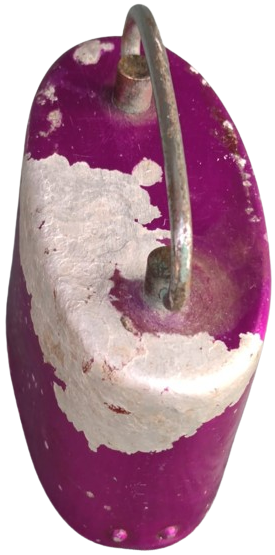 ESKİŞEHİR BANKASI METAL ALÜMİNYUM KLASİK TAŞIMA KULPLU BOZUK PARA VE KAGIT PARA ATMA DELİKLİ KUMBARA MOR RENKDE