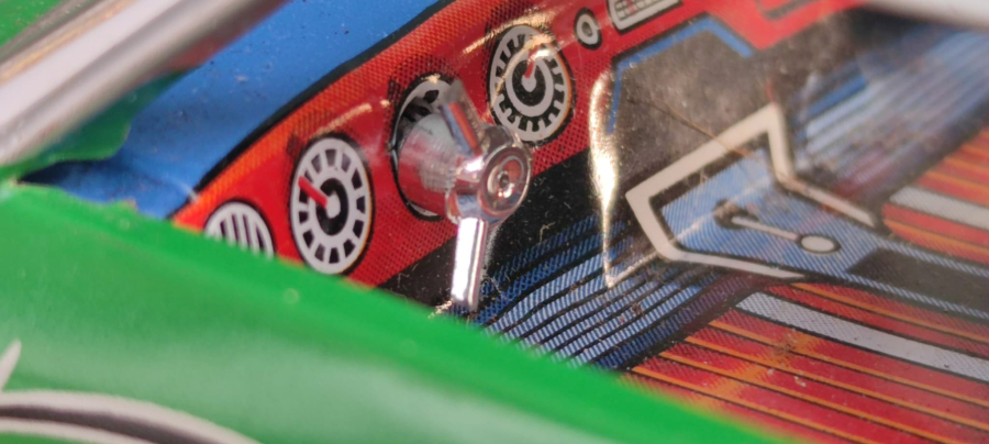 CAMARO Z/28 1968 CAMARO OLDSMOBİLE TORONADO JAPAN  TOYS TENEKE OYUNCAK ARABA YEŞİL RENKDE İCERSİNDE POLİS CAKAR İŞARET LAMBASI PİLLİ YARIŞ OTOBOBİL