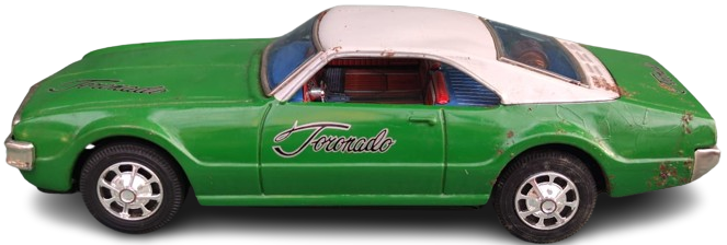 CAMARO Z/28 1968 CAMARO OLDSMOBİLE TORONADO JAPAN  TOYS TENEKE OYUNCAK ARABA YEŞİL RENKDE İCERSİNDE POLİS CAKAR İŞARET LAMBASI PİLLİ YARIŞ OTOBOBİL