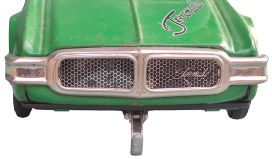 CAMARO Z/28 1968 CAMARO OLDSMOBİLE TORONADO JAPAN  TOYS TENEKE OYUNCAK ARABA YEŞİL RENKDE İCERSİNDE POLİS CAKAR İŞARET LAMBASI PİLLİ YARIŞ OTOBOBİL