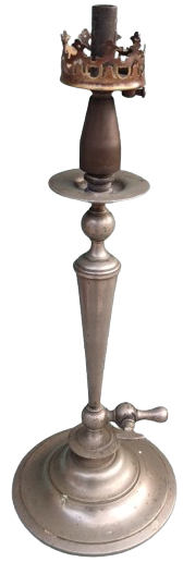 1800 HAVA GAZI LAMBASI KOMPLE METAL ARJANTE MUSLUKLU TEK AYDINLATMA LAMBA