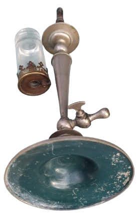 1800 HAVA GAZI LAMBASI KOMPLE METAL ARJANTE MUSLUKLU TEK AYDINLATMA LAMBA