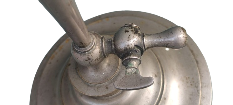 1800 HAVA GAZI LAMBASI KOMPLE METAL ARJANTE MUSLUKLU TEK AYDINLATMA LAMBA