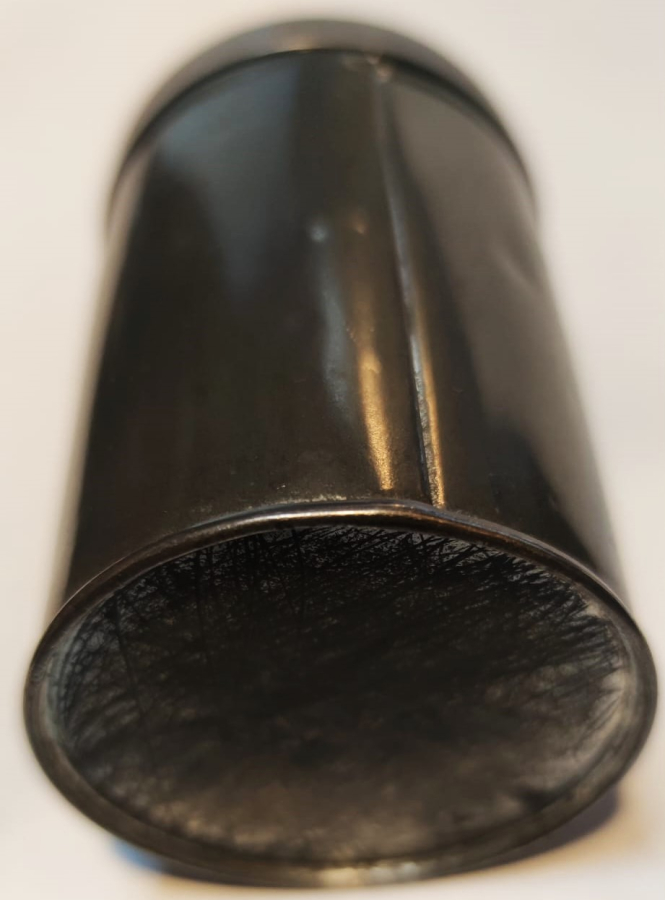 CALCİDİNE BİOFARMA TENEKE BOŞ KAPAKLI SİLİNDİR ŞEKLİNDE İLAC KUTUSU