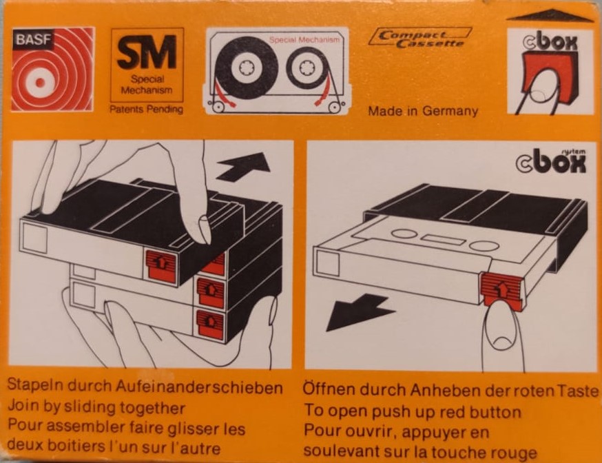 1970 BASF  SPECIAL MECHANISM PATENTS PENDİNG LHSM COMPACT CASSETTE 60 88M  MEKANİK KUTUSUNDA KULLANILMAMIŞ KASET