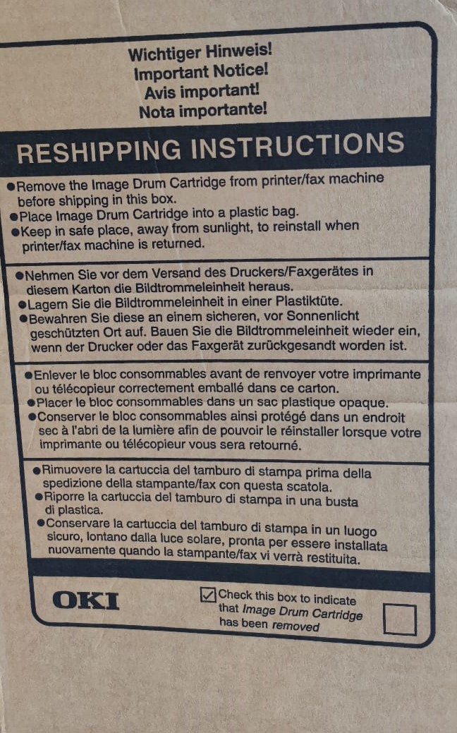 OKI B4250 PRINTER  LASER ORJİNAL KULLANILMAMIŞ AMBALAJINDA  YAZICI