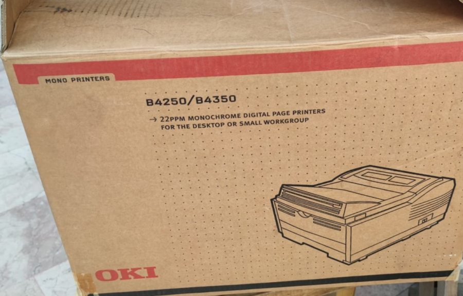 OKI B4250 PRINTER  LASER ORJİNAL KULLANILMAMIŞ AMBALAJINDA  YAZICI
