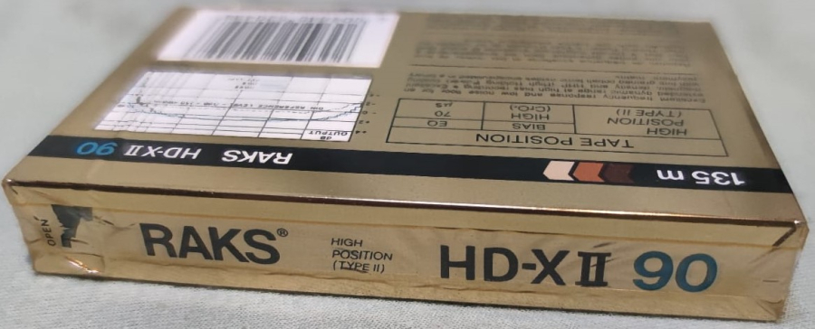 RAKS EXTENDED HIGH POSITION  (TYP II) HD-X  2 SUPER PRECISİON CASSETTE MECHANISM 90 ACILMAMIŞ AMBALAJ KASET