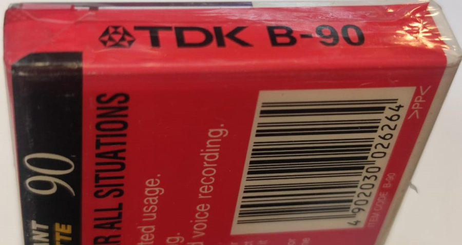 TDK 90 BRILLIANT CASSETTE NORMAL POSİTION TYPE 1 SES KAYIT BANTI ANBALAJINDA KULLANILMAMIŞ KASET