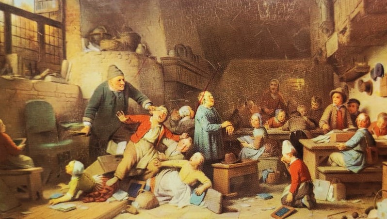 1963 TENEKE KAPAKLI KUTU ÖN KAPAKDA KÖY OKULU  DE DORPSCHOOL RESMİ ONDE VE ARKADA  DORPSKERMIS VAN DAVİD VİNCBOONS KÖY FUARI