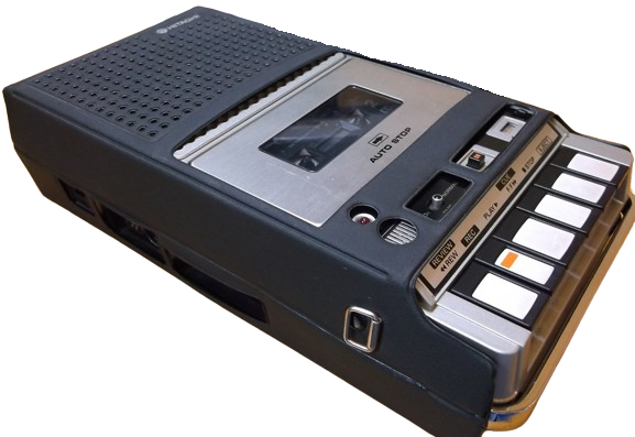 1977 HİTACHİ CASSETTE RECORDER MODEL TRQ-295R SİYAH TAŞIMA CANTASI KASET CALAR KAYITLI CANTA TEYP 
