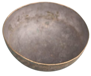 1940 ÜZERİ ÇİNTEMANİ İŞÇİLİKLİ OSMANLI DÖNEMİ ÜZERİ TAMAMEN EL KAZIMA YAZILMIŞ İŞLEMELİ ŞİFA TASI İÇERSİ KALAYLANMIŞ TAS