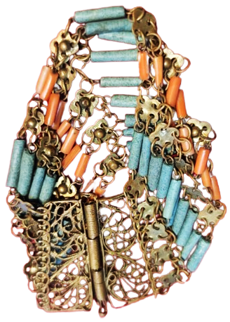 OSMANLI EL YAPIM MERCAN  FURİZE TAŞLARDAN YAPILMIŞ BİLEKLİK VE CİFT KUPE BAYAN TAKI TAKIMI UFAK UZUM SALKIMLARI