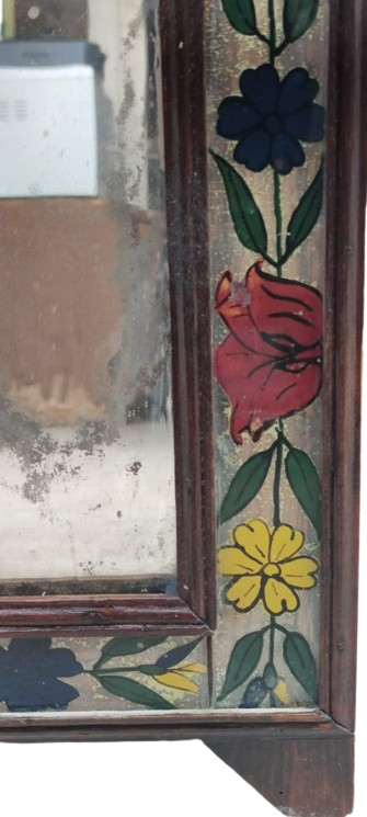 ORJİNAL OSMANLI KONYA GELİN AYNASI TAMAMI EL YAPIM İŞCİLİKLİ AHŞAP KASA İÇİNDE 