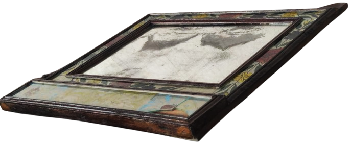 ORJİNAL OSMANLI KONYA GELİN AYNASI TAMAMI EL YAPIM İŞCİLİKLİ AHŞAP KASA İÇİNDE 