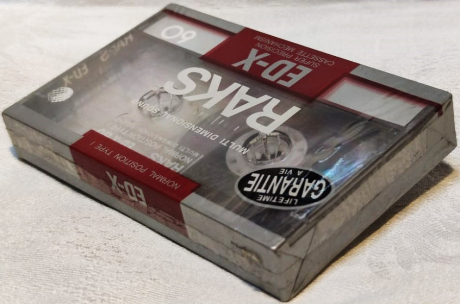 RAKS ED-X 60 SUPER PRECISION CASSETTE MECHANISM NORMAL POSITION TYPE BOŞ KASET AMBALAJINDA