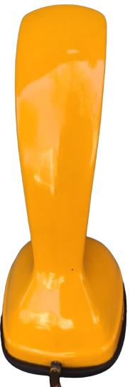 1960 L.M ERİCSSON MADE IN SWEDEN COBRA TELEPHONE CEVİRMELİ SAYISAL İSVEC SARI RENKDE  TELEFON