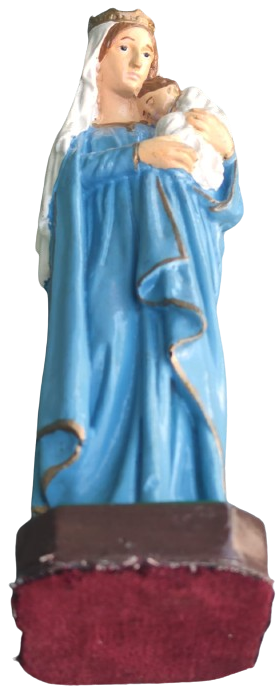 1970 MEYREM ANA KUTSANMIŞ ANNE HEYKELİ BEBEK HZ İSA YI TUTARKEN KOTOLİK KALİTELİ RECİNEDEN YAPILMIŞTIR TAMAMI EL BOYAMADIR İTALYAN