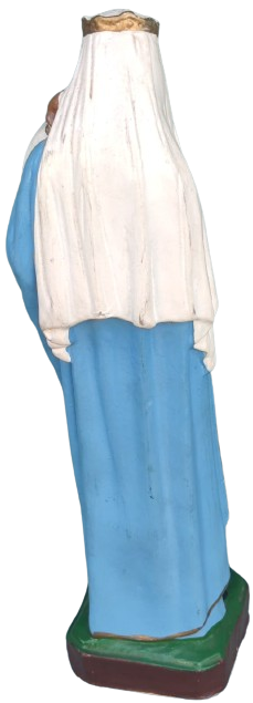 1970 MEYREM ANA KUTSANMIŞ ANNE HEYKELİ BEBEK HZ İSA YI TUTARKEN KOTOLİK KALİTELİ RECİNEDEN YAPILMIŞTIR TAMAMI EL BOYAMADIR İTALYAN