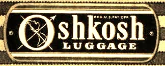 OSHKOSH LUGGAGE  CİFT KİLİTLİ ORTA BOY BAVUL KILCILLI KAHVE VE KREM RENKDE THERE İS NONE FİNER REG. U.S PAT. OFF.
