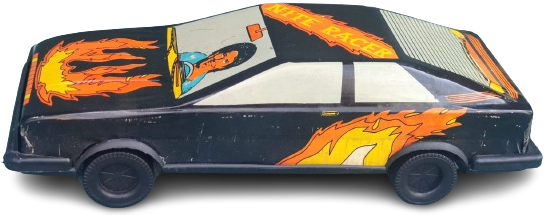 1970 YERLİ TURK MALI GUREL MARKA BUYUK BOYDA MAYKIL NAYT KARA ŞİMŞEK YARIŞ ARABASI AUDİ ARMALI SÜPER RACER 