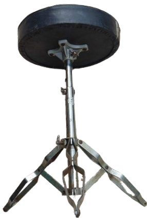 XTREME MUSİCAL INSTRUMENTS GENUINE CEAR BATERİ DAVUL TABURESİ CELİK KROM BOY AYAK AYARLI DÖNER MAFSALLI