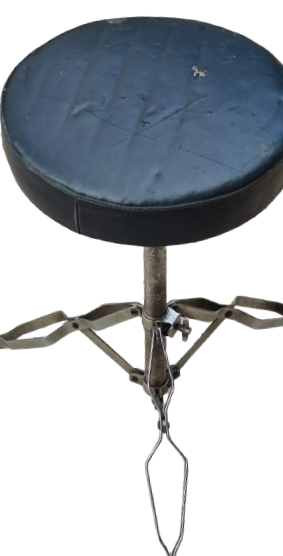 XTREME MUSİCAL INSTRUMENTS GENUINE CEAR BATERİ DAVUL TABURESİ CELİK KROM BOY AYAK AYARLI DÖNER MAFSALLI